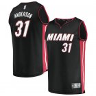 Camiseta Ryan Anderson 31 Miami Heat Icon Edition Negro Hombre